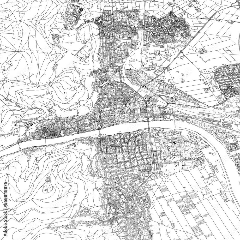 3D illustration of city and urban in Heidelberg Germany 3D illustration of city and urban in Heidelberg Germany