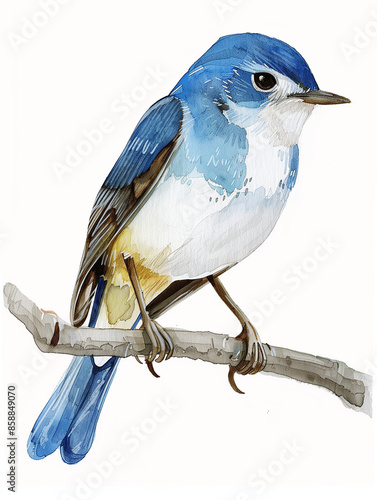 blue jay isolated on white background