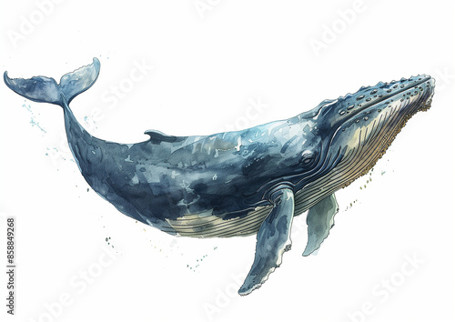 whale in water
