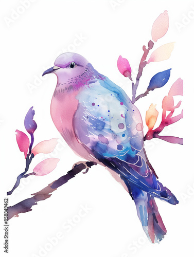 blue bird on a branch