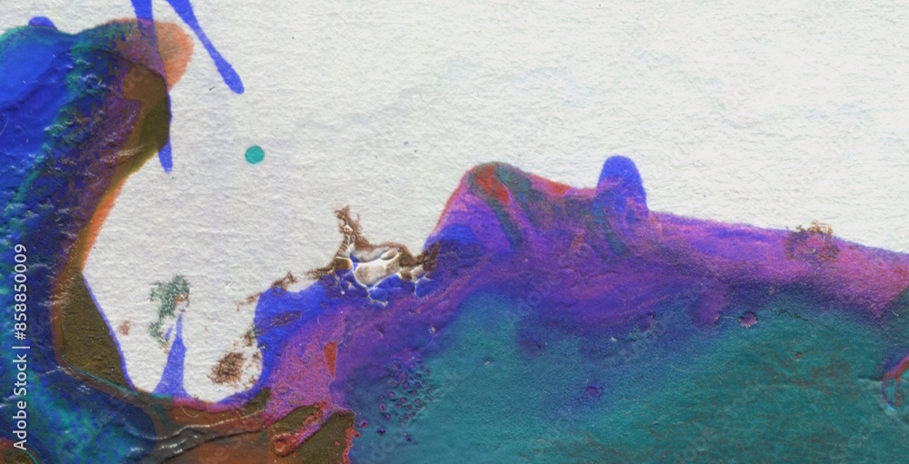 Fototapeta premium Luminous Flow: Exploring the Magic of Liquid Art in Oil Paint