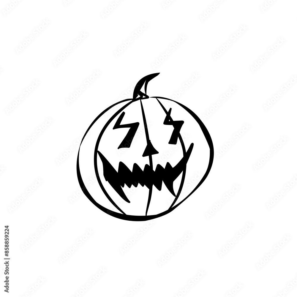 hand drawn halloween pumpkin icon hand drawn halloween pumpkin icon