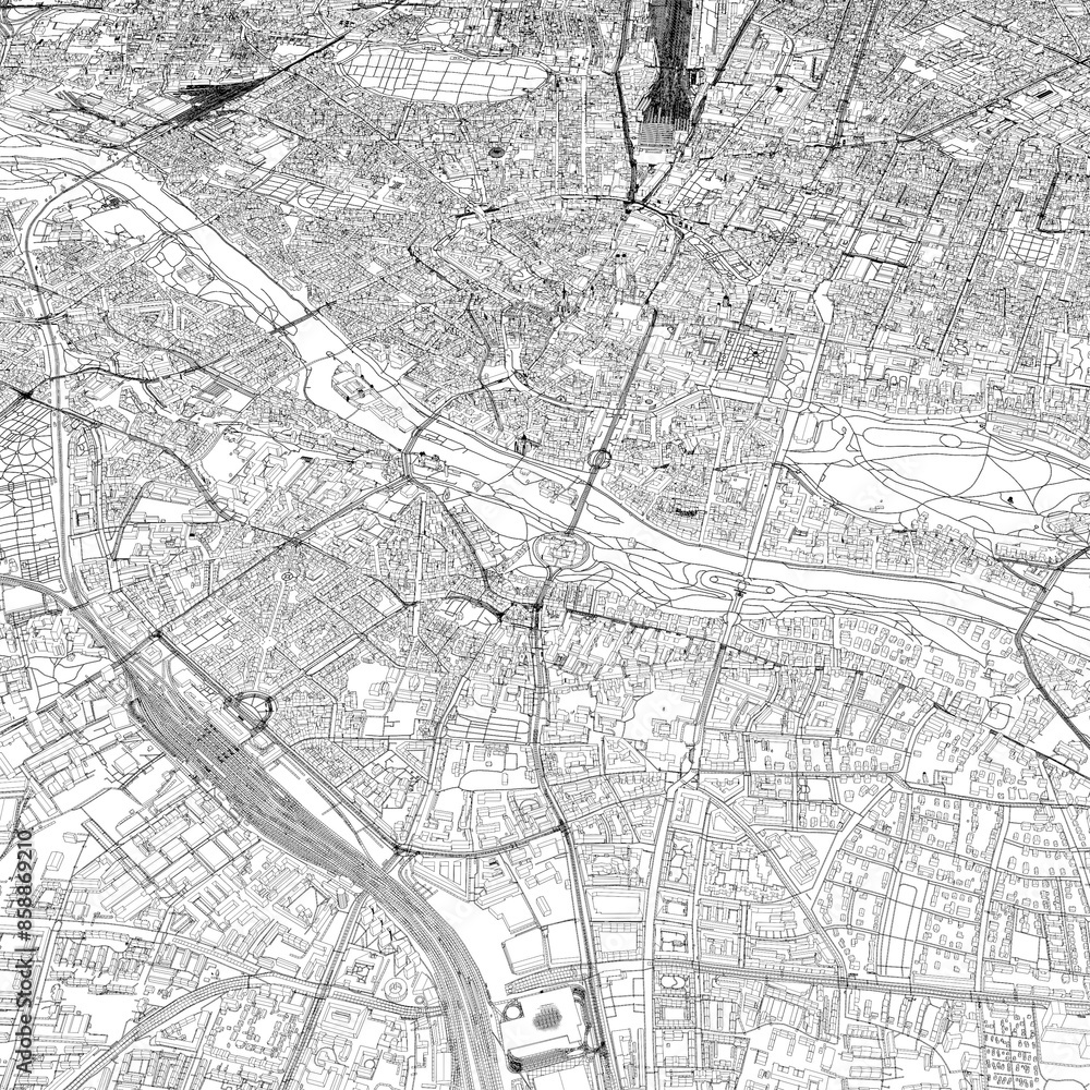 Fototapeta premium 3D illustration of city and urban in Munich Germany