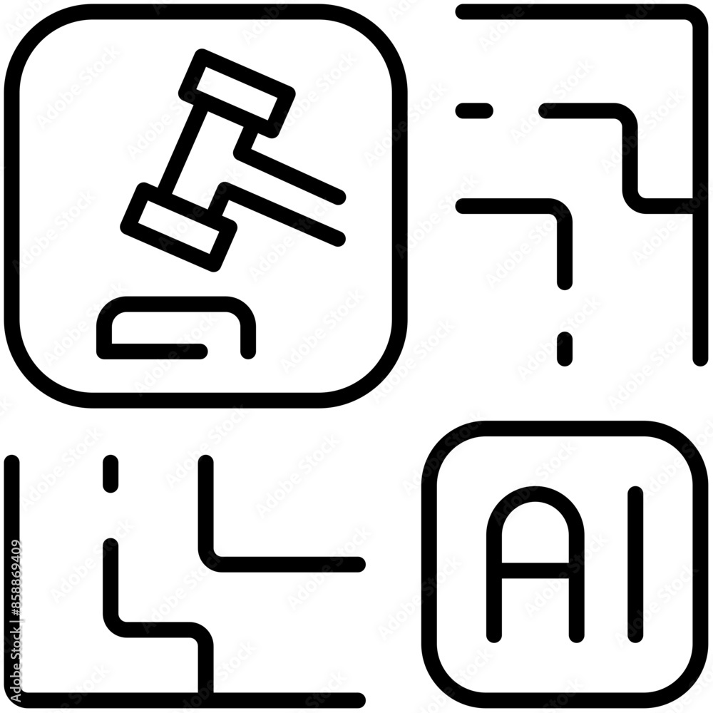 Artificial Intelligence Industries Outline Icon Pack Artificial Intelligence Industries Outline Icon Pack