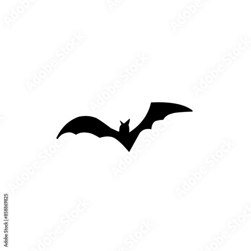 Black silhouettes of bat