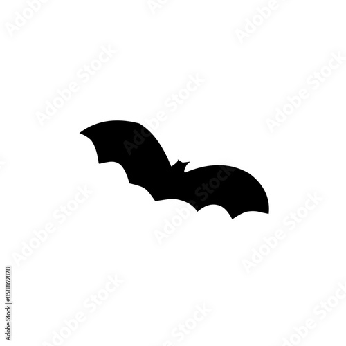 Black silhouettes of bat