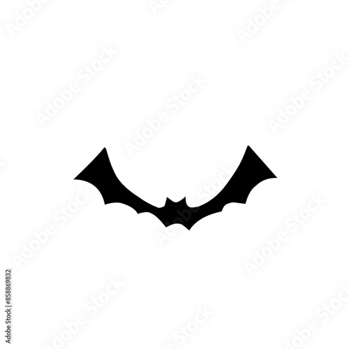 Black silhouettes of bat