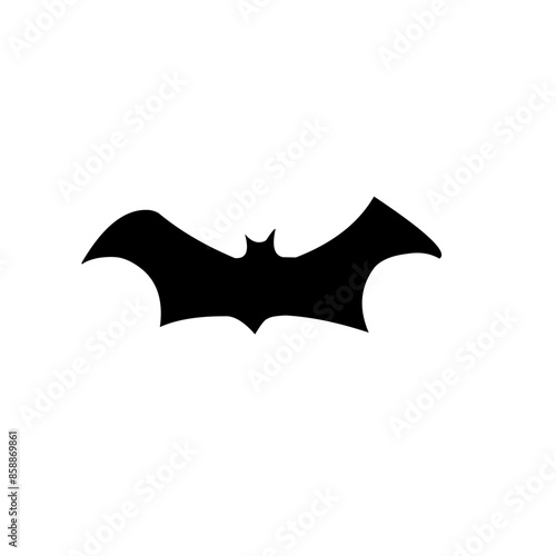 Black silhouettes of bat