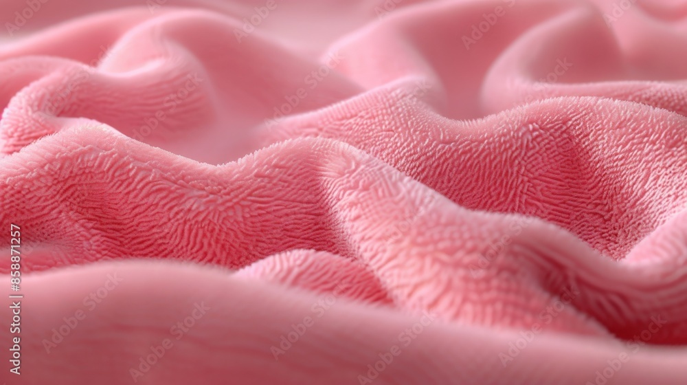 Soft Pink Fabric CloseUp with Texture and Depth Soft Pink Fabric CloseUp with Texture and Depth