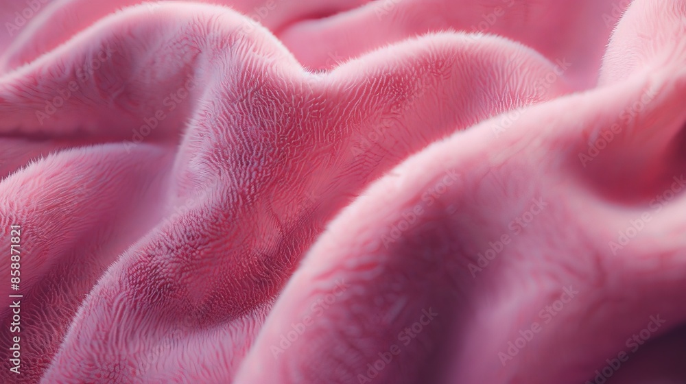 Soft Pink Fabric Texture Closeup: Cozy Warm Fleece Material Soft Pink Fabric Texture Closeup: Cozy Warm Fleece Material