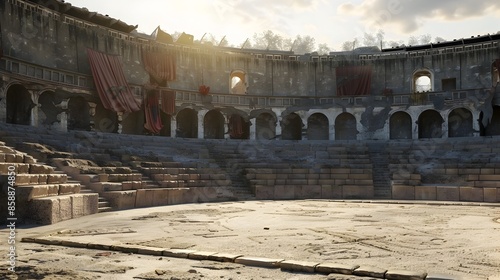 Reconstructed Ancient Greek Stadium Showcasing the Combat Sport