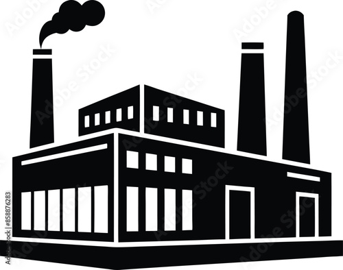 Factory silhouette vector illustration design