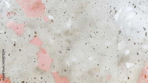Terrazzo flooring interior pattern composed of pieces of granite, quartz, glass and stone. Marble floor texture. Classic ceramic paving design. Abstract wall background. Retro venetian material
