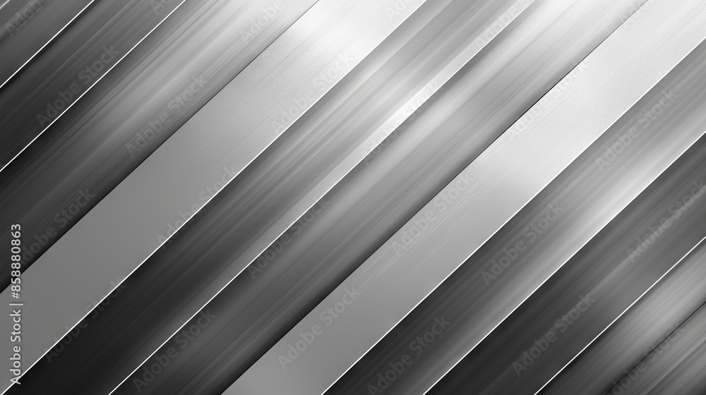Fototapeta premium Abstract Geometric Technology Banner with White and Grey Arrows, Vector Design