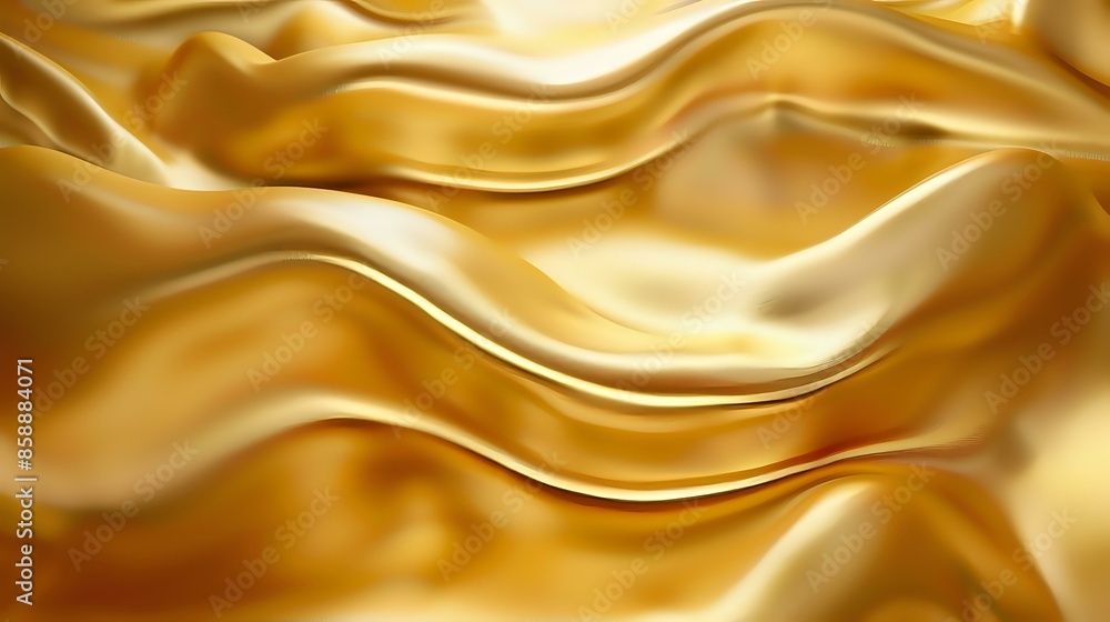 Abstract gold background with smooth, flowing waves Abstract gold background with smooth, flowing waves