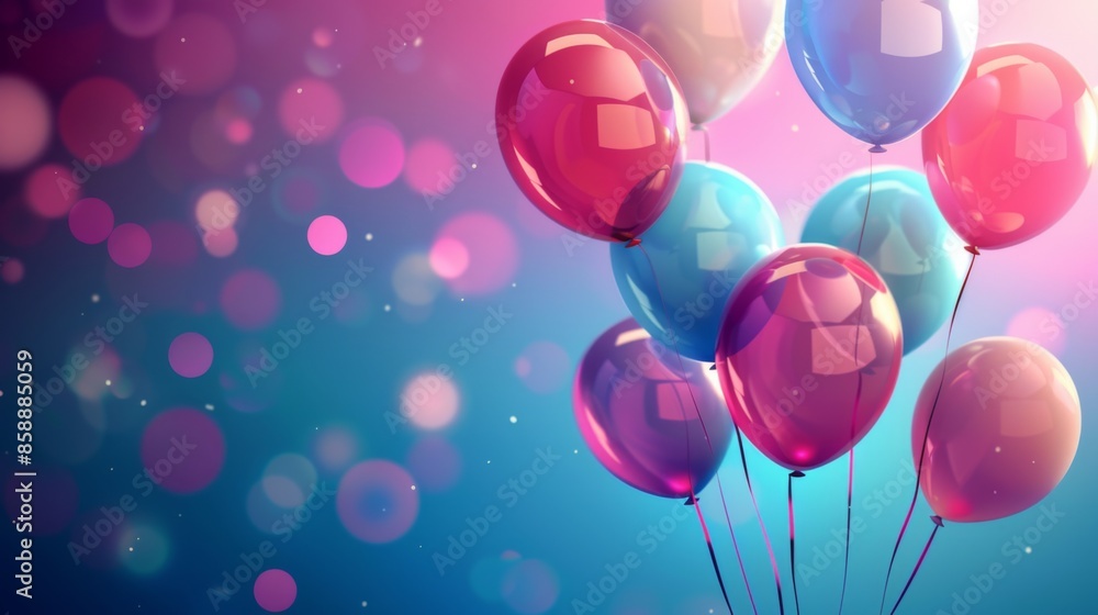 Abstract Holiday Background with Balloons. Can be used for advertisment, promotion and birthday card or invitation Abstract Holiday Background with Balloons. Can be used for advertisment, promotion and birthday card or invitation