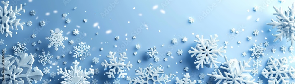 Abstract winter background with falling snowflakes. Abstract winter background with falling snowflakes.