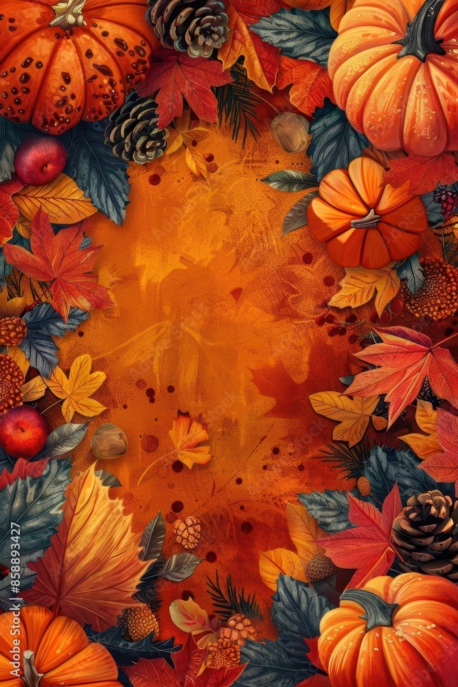 A Thanksgiving-themed backdrop featuring soft hues and intricate patterns, ideal for social media promotions. A Thanksgiving-themed backdrop featuring soft hues and intricate patterns, ideal for social media promotions.