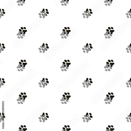 Cat Footprints Pattern Background