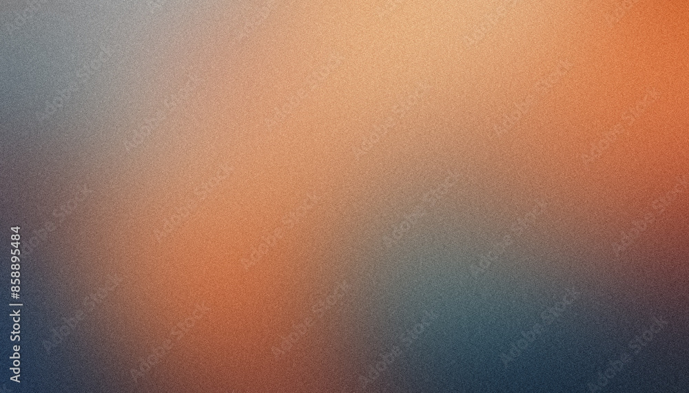 Abstract background with a seamless blend of orange and blue tones, enhanced by a delicate grainy texture overlay Abstract background with a seamless blend of orange and blue tones, enhanced by a delicate grainy texture overlay
