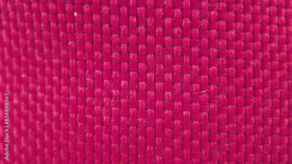 Close-Up of Red Woven Texture Close-Up of Red Woven Texture