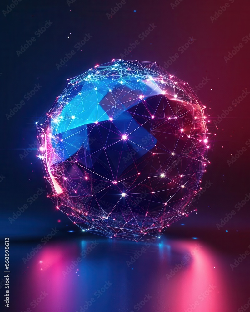 Futuristic paper ball design with vibrant gradients and modern elements, perfect for high-tech digital backgrounds. Futuristic paper ball design with vibrant gradients and modern elements, perfect for high-tech digital backgrounds.