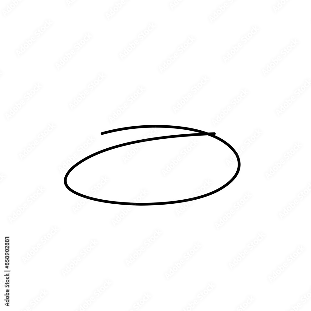 hand drawn doodle ellipses hand drawn doodle ellipses