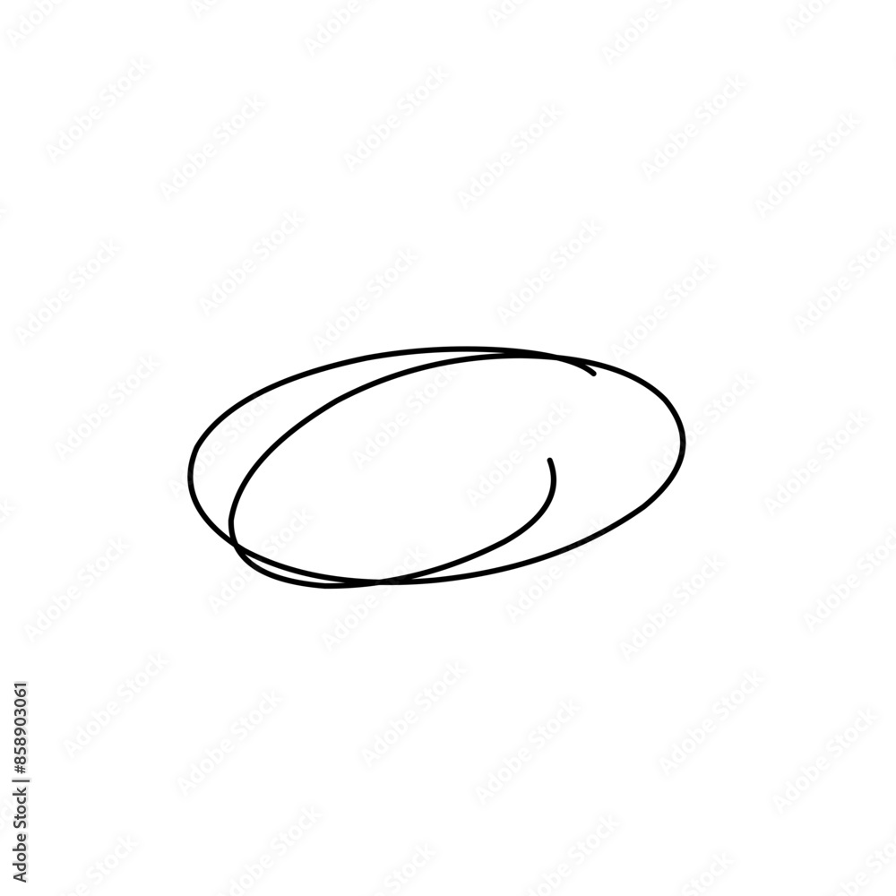 hand drawn doodle ellipses hand drawn doodle ellipses