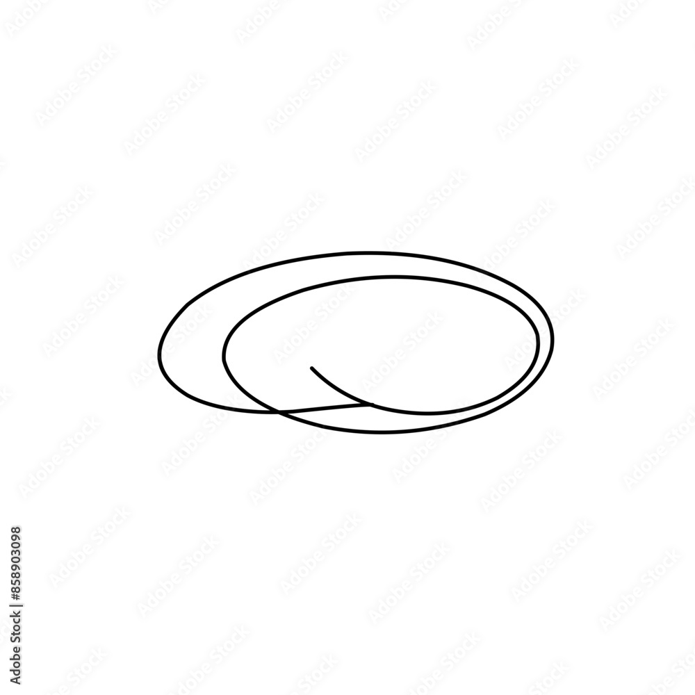 hand drawn doodle ellipses hand drawn doodle ellipses