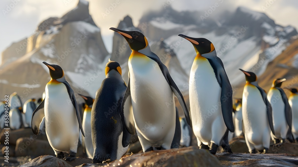 Fototapeta premium Kaiser Pinguine. 