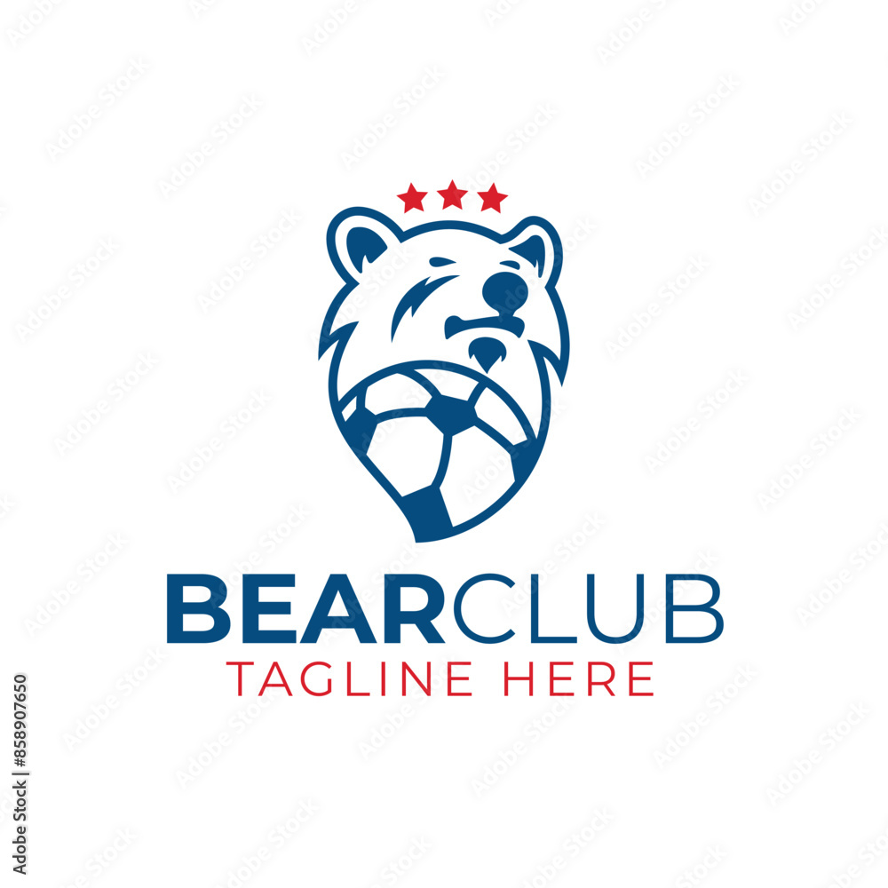 Minimal Bear Football club logo design Minimal Bear Football club logo design