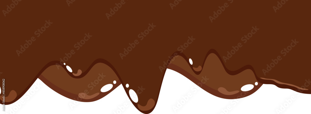 Melted Chocolate Corner Border Melted Chocolate Corner Border