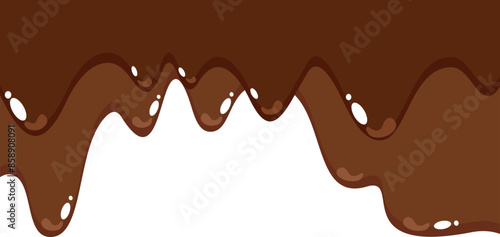 Melted Chocolate Corner Border