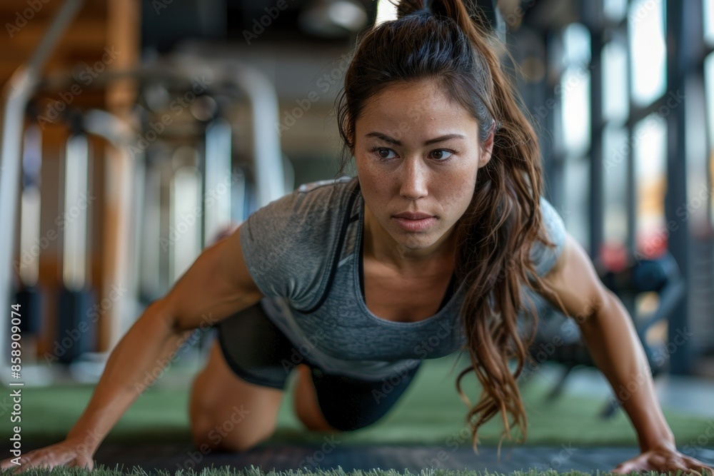 An individual engaging in a fitness routine at a modern gym, representing the pursuit of health and wellness goals. The dynamic and energetic atmosphere of the gym suggests dedication and hard work, An individual engaging in a fitness routine at a modern gym, representing the pursuit of health and wellness goals. The dynamic and energetic atmosphere of the gym suggests dedication and hard work,