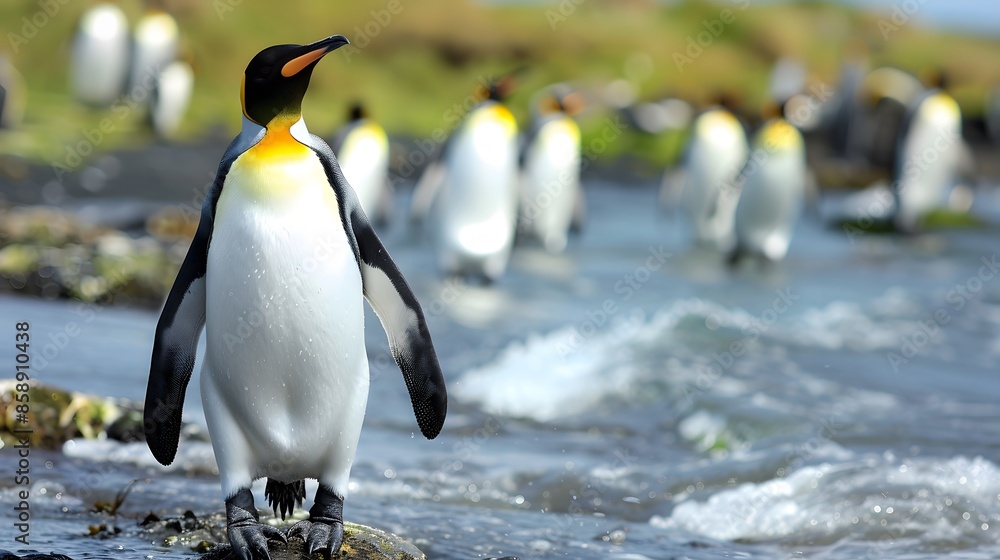 Obraz premium Kaiser Pinguine. 