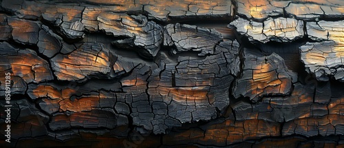  Weathered wood texture, the grain patterns and cracks clearly visible, rich brown tones with subtle variations