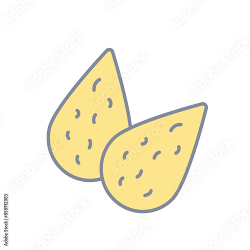 Almond vector icon