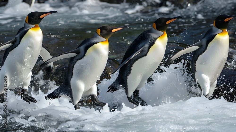 Obraz premium Kaiser Pinguine. 