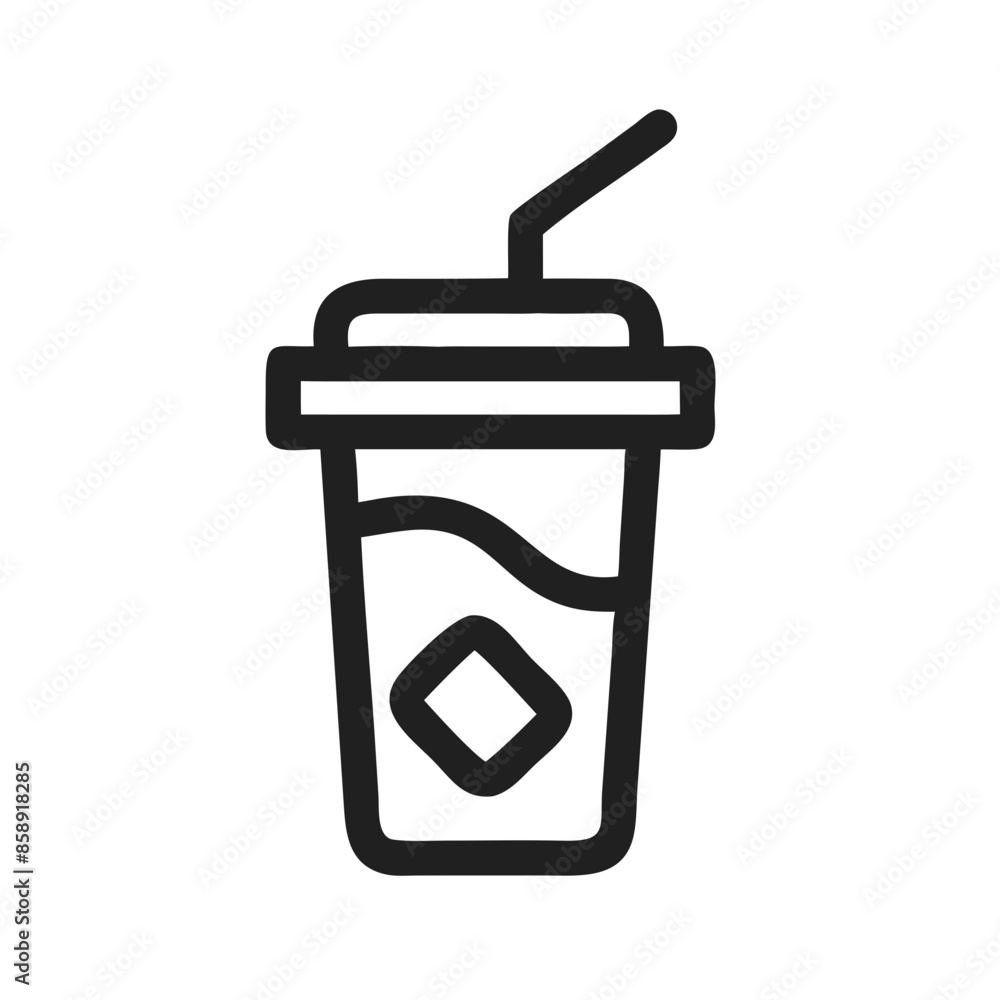 illustration of a soda cup illustration of a soda cup