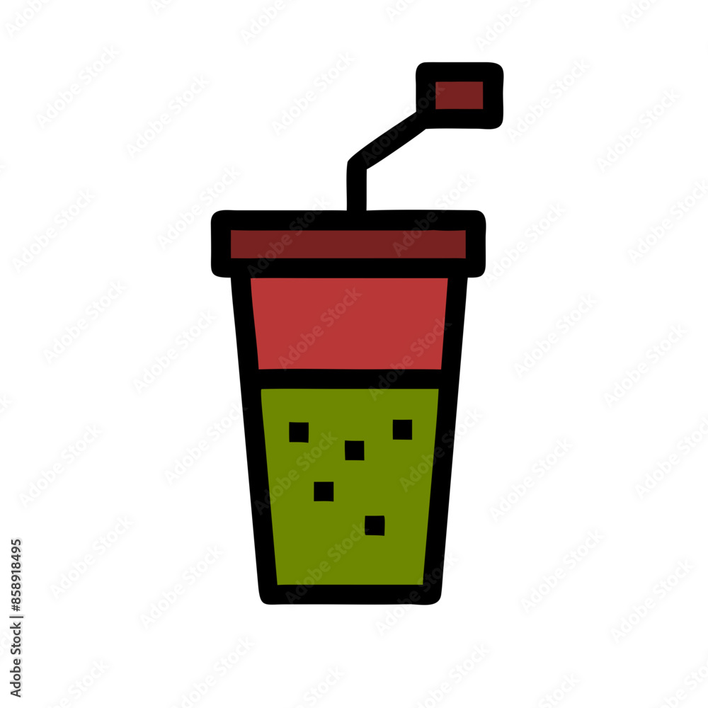 illustration of a soda cup illustration of a soda cup
