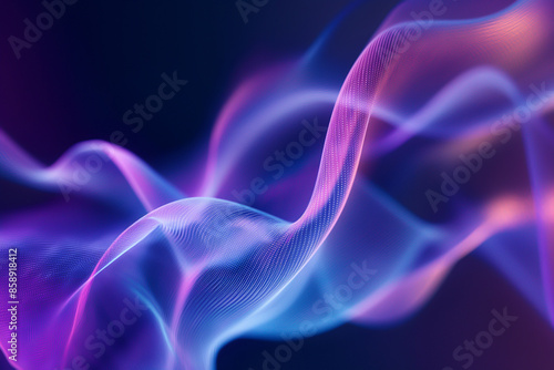 vibrant background with flowing curves of different colors representing the speed and energy of data transfer