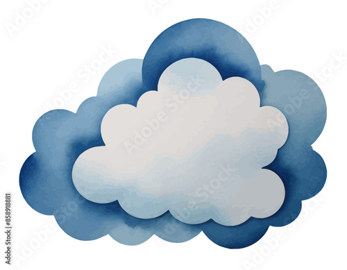 Blue clouds, vector graphic, wektor, niebieskie chmury, chmury, clouds