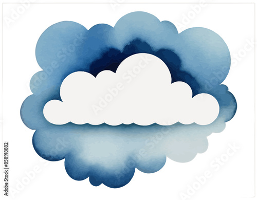 Blue clouds, vector graphic, wektor, niebieskie chmury, chmury, clouds