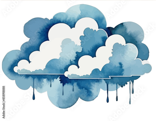 Blue clouds, vector graphic, wektor, niebieskie chmury, chmury, clouds