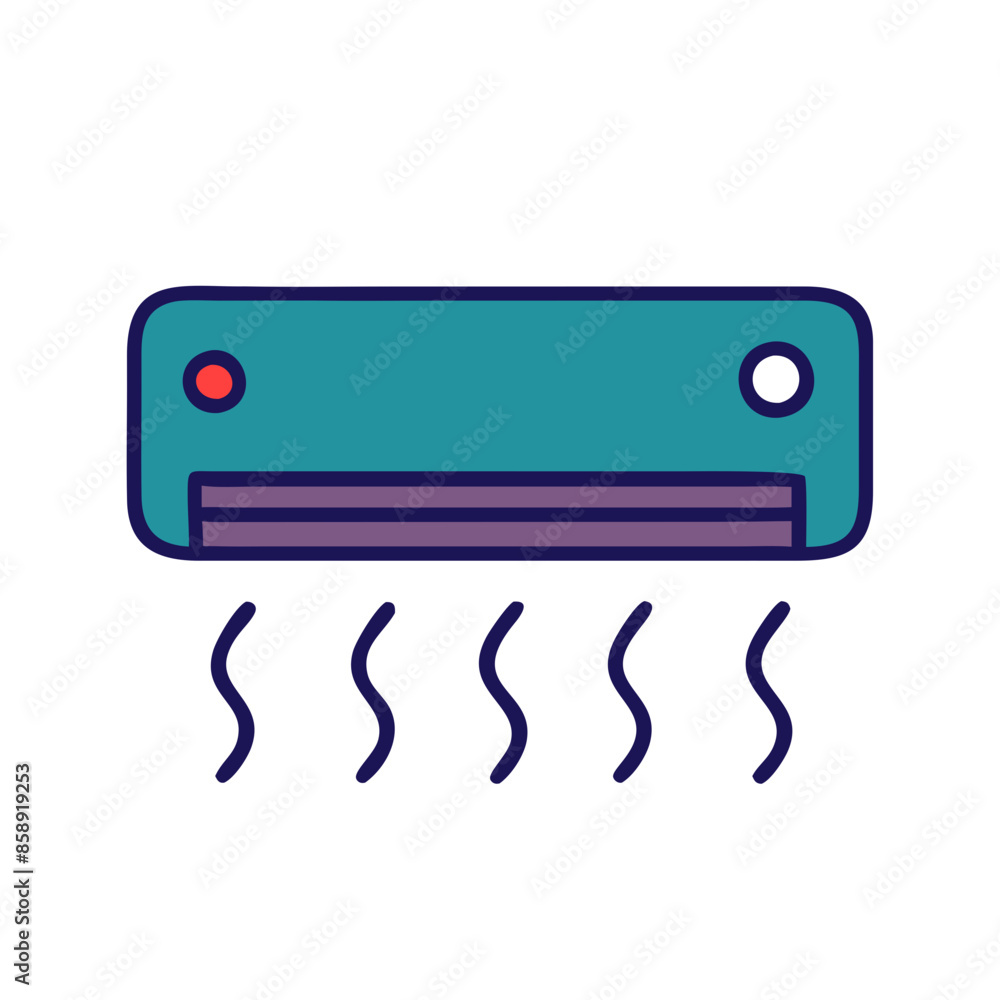 illustration of a split unit air condition illustration of a split unit air condition