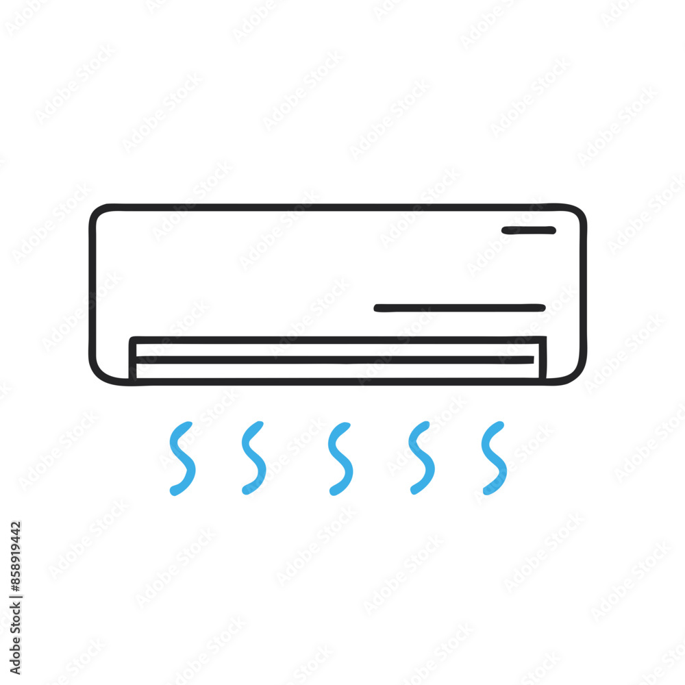 illustration of a split unit air condition illustration of a split unit air condition