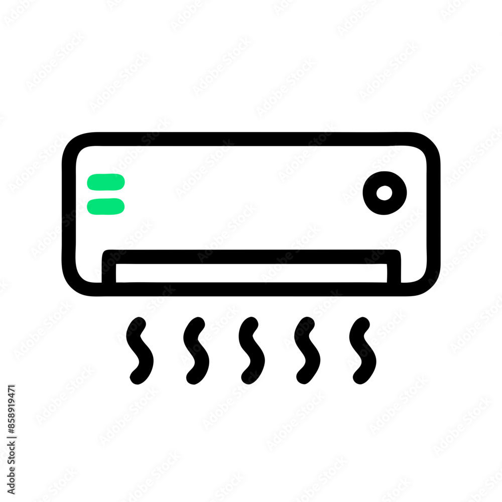 illustration of a split unit air condition illustration of a split unit air condition