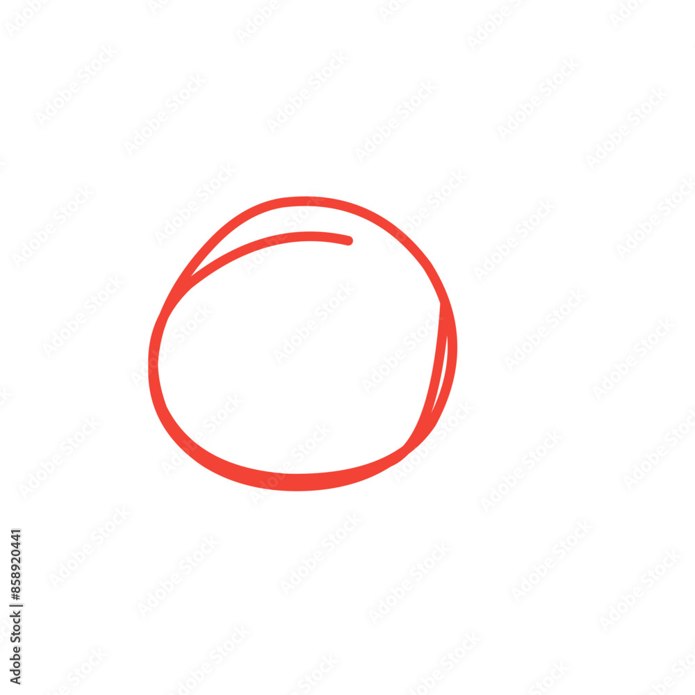 hand drawn red oval hand drawn red oval