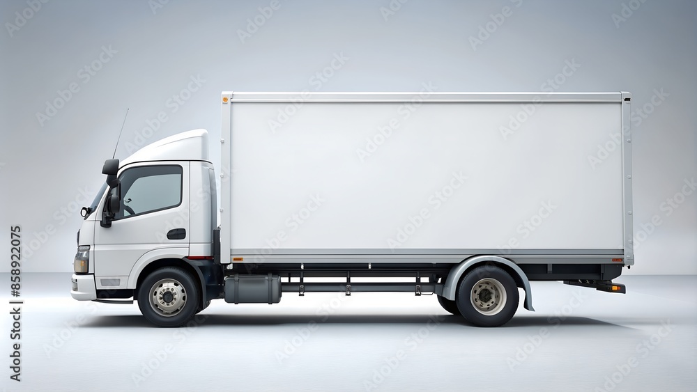 white truck delivery mockup white truck delivery mockup
