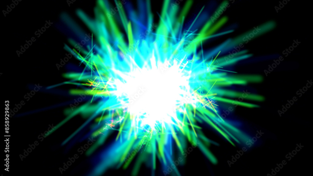 explosion of light explosion of light